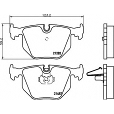 8DB 355 006-691 HELLA Комплект тормозных колодок, дисковый тормоз