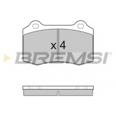 BP3155 BREMSI Комплект тормозных колодок, дисковый тормоз