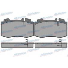 AC813881D AC Delco Комплект тормозных колодок, дисковый тормоз