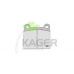 35-0366 KAGER Комплект тормозных колодок, дисковый тормоз