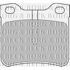 BBP1539 BORG & BECK Комплект тормозных колодок, дисковый тормоз