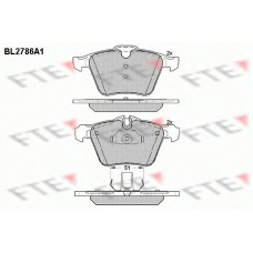 BL2786A1 FTE Комплект тормозных колодок, дисковый тормоз