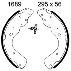 06617 BSF Комплект тормозных колодок