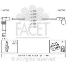 4.9956 FACET Ккомплект проводов зажигания