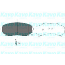 KBP-4558 KAVO PARTS Комплект тормозных колодок, дисковый тормоз