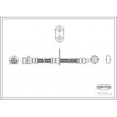 19032549 CORTECO Тормозной шланг