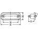 2KA 001 378-041 HELLA Фонарь освещения номерного знака; фонарь освещения