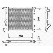 350213709000 MAGNETI MARELLI Радиатор, охлаждение двигател
