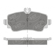 SP 411 PR SCT Комплект тормозных колодок, дисковый тормоз