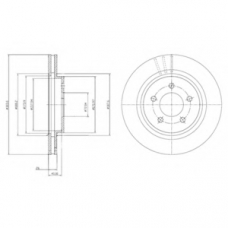 BG4240C DELPHI Тормозной диск