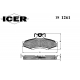 181261 ICER Комплект тормозных колодок, дисковый тормоз