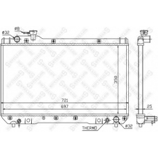 10-25374-SX STELLOX Радиатор, охлаждение двигателя