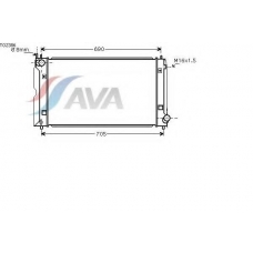 TO2386 AVA Радиатор, охлаждение двигателя