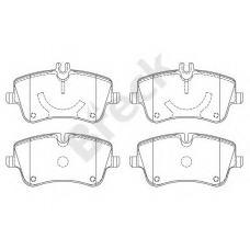 23144 00 701 30 BRECK Комплект тормозных колодок, дисковый тормоз