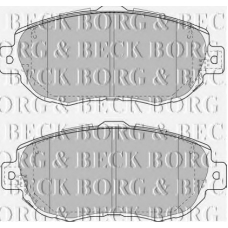 BBP1848 BORG & BECK Комплект тормозных колодок, дисковый тормоз