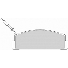 FD6570A NECTO Комплект тормозных колодок, дисковый тормоз