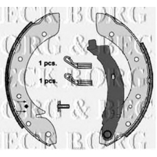 BBS6285 BORG & BECK Комплект тормозных колодок