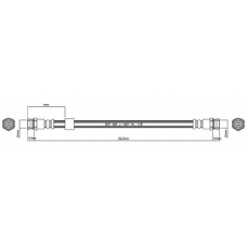 VBH775 MOTAQUIP Тормозной шланг