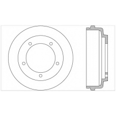 BAD9034.10 OPEN PARTS Тормозной барабан