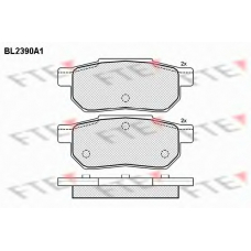 BL2390A1 FTE Комплект тормозных колодок, дисковый тормоз