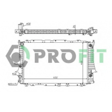 PR 0012A4 PROFIT Радиатор, охлаждение двигателя