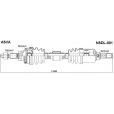 NSDL-001 ASVA Приводной вал