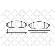 002 014-SX STELLOX Комплект тормозных колодок, дисковый тормоз