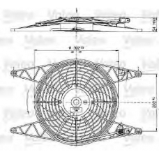 698425 VALEO Вентилятор, охлаждение двигателя