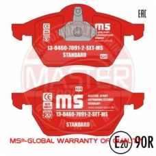 13046070912-SET-MS MASTER-SPORT Комплект тормозных колодок, дисковый тормоз