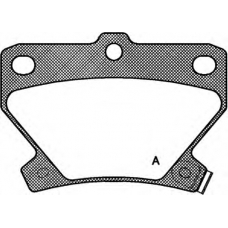 BPA0741.02 OPEN PARTS Комплект тормозных колодок, дисковый тормоз