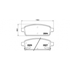 P 59 078 BREMBO Комплект тормозных колодок, дисковый тормоз