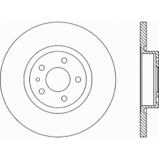 BDA1661.10 OPEN PARTS Тормозной диск