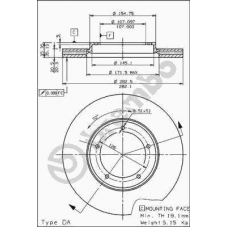 09.5782.10 BREMBO Тормозной диск