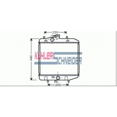 2601701 KUHLER SCHNEIDER Радиатор, охлаждение двигател