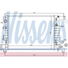 61678 NISSENS Радиатор, охлаждение двигателя