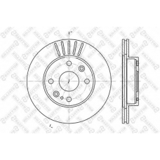 6020-3223V-SX STELLOX Тормозной диск