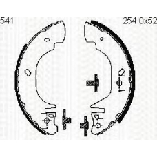 8100 16541 TRIDON Brake shoes