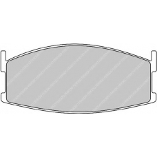 FDB261 FERODO Комплект тормозных колодок, дисковый тормоз