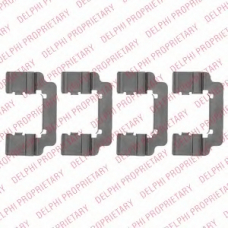 LX0533 DELPHI Комплектующие, колодки дискового тормоза