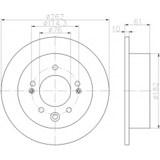 8DD 355 118-331 HELLA PAGID Тормозной диск