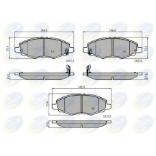 CBP31508 COMLINE Комплект тормозных колодок, дисковый тормоз