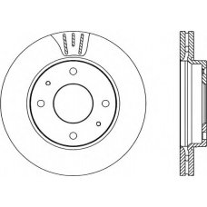 BDA2203.20 OPEN PARTS Тормозной диск