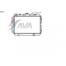 MZ2026 AVA Радиатор, охлаждение двигателя