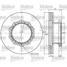 187070 VALEO Тормозной диск