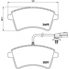 8DB 355 016-241 HELLA PAGID Комплект тормозных колодок, дисковый тормоз