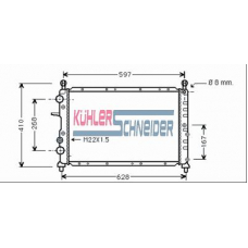 1711501 KUHLER SCHNEIDER Радиатор, охлаждение двигател