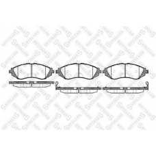 656 002B-SX STELLOX Комплект тормозных колодок, дисковый тормоз