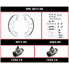 SPK 3017.00 REMSA Комплект тормозов, барабанный тормозной механизм