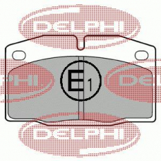 LP415 DELPHI Комплект тормозных колодок, дисковый тормоз