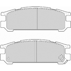 FD6708A NECTO Комплект тормозных колодок, дисковый тормоз